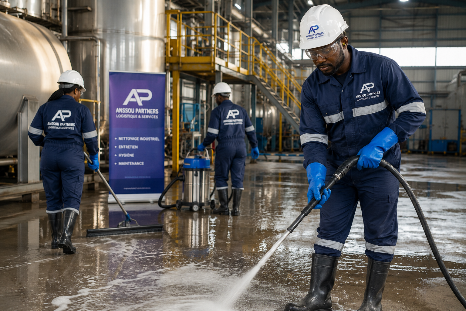 Nettoyage industriel — ANSSOU PARTNERS Guinée